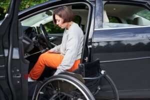 Safe Taxi for a Woman in a Wheelchair